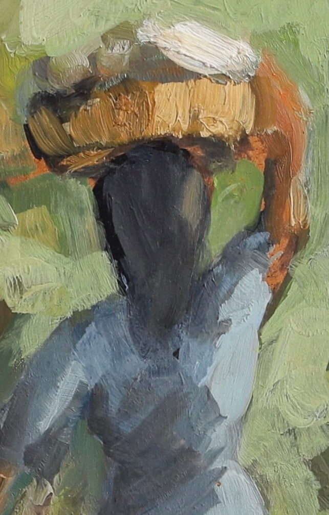 Vintage Art Room Oil Painting by O Klank from Sweden