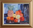 Load image into Gallery viewer, Vintage Art Mid Century Colorful Still Life Oil Painting Sweden
