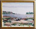 Load image into Gallery viewer, Vintage Art Room Original Coastal Oil Painting from Sweden
