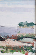 Load image into Gallery viewer, Vintage Art Room Original Coastal Oil Painting from Sweden
