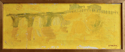 Mid Century  Vintage Oil Painting by G Fogler From Sweden