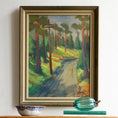 Load image into Gallery viewer, Mid Century Landscape Oil Painting From Sweden by Y Andersson

