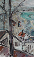 Load image into Gallery viewer, Mid Century Original Coastal Oil Painting From Sweden 1955
