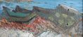 Load image into Gallery viewer, Original Vintage Mid Century Coastal Landscape Oil Painting from Sweden
