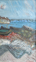 Load image into Gallery viewer, Original Vintage Mid Century Coastal Landscape Oil Painting from Sweden
