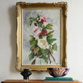 Load image into Gallery viewer, Mid Century Vintage Floral Oil Painting from Sweden
