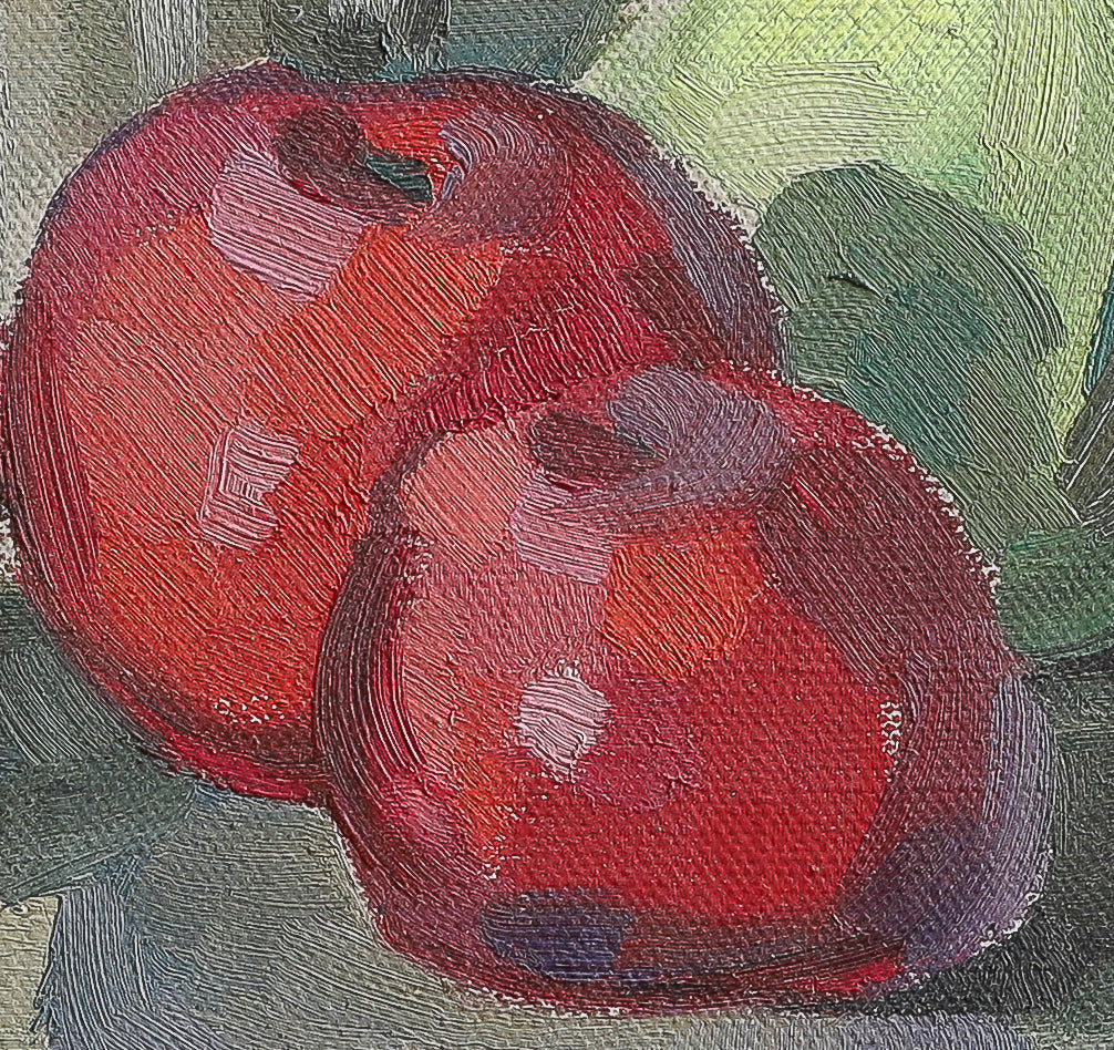 Original Mid Century Still Life Oil Painting From Sweden