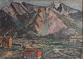 Load image into Gallery viewer, Vintage Original Coastal  Oil Painting of Lofoten From Sweden
