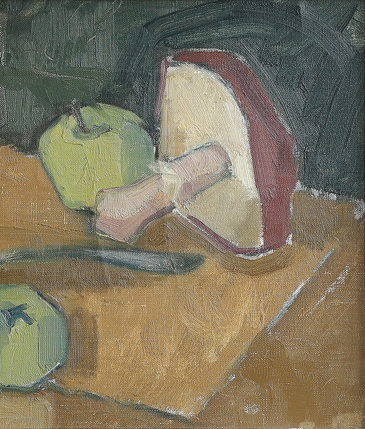 Vintage Art Room Original Still Life Oil Painting from Sweden