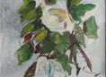Load image into Gallery viewer, Mid Century Vintage Floral Oil Painting from Sweden
