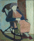 Load image into Gallery viewer, Original Vintage Mid Century Figurative Painting From Sweden
