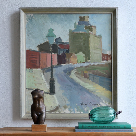 Vintage Mid Century Cityscape from Sweden