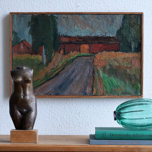 Vintage Art Farmhouse Original Oil Painting