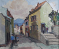 Load image into Gallery viewer, Vintage Mid Century Original Oil Painting of Menton France
