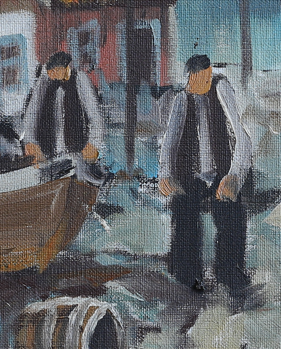 Original Vintage Oil Painting by A Wallsten from Sweden