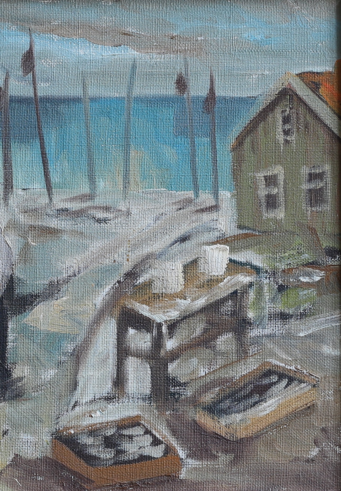 Original Vintage Oil Painting by A Wallsten from Sweden