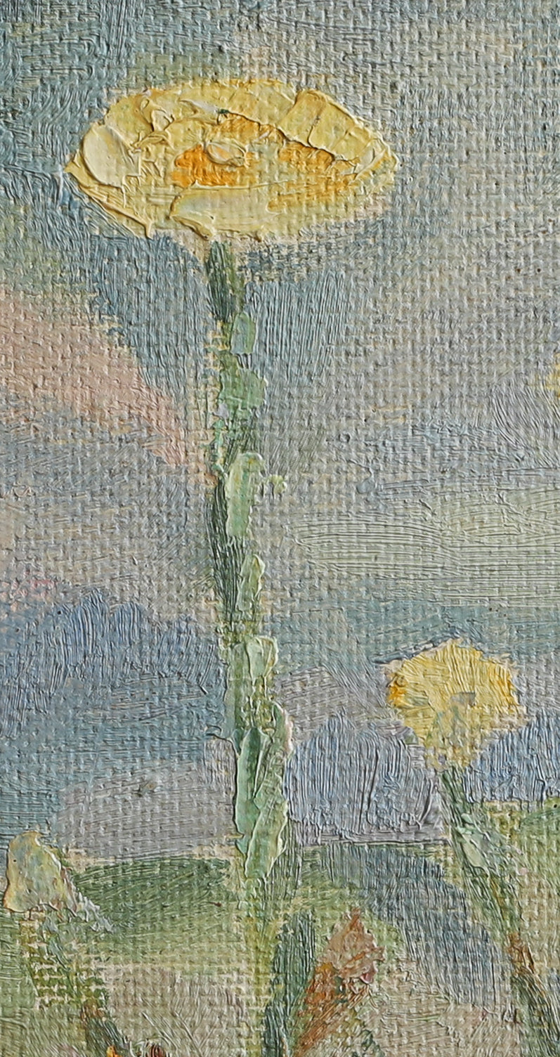 Mid Century Vintage Landscape Oil Painting from Sweden