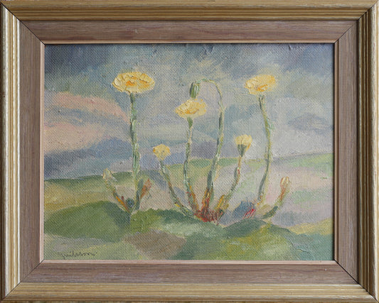 Mid Century Vintage Landscape Oil Painting from Sweden