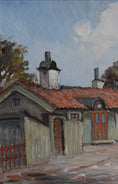 Load image into Gallery viewer, Original Oil Painting Vintage Art Mid Century Sweden
