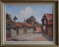 Load image into Gallery viewer, Original Oil Painting Vintage Art Mid Century Sweden
