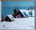 Load image into Gallery viewer, Mid Century Original Oil Painting From Sweden by K Christensen
