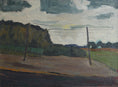 Load image into Gallery viewer, Mid Century Vintage Art Room Landscape Oil Painting 1952
