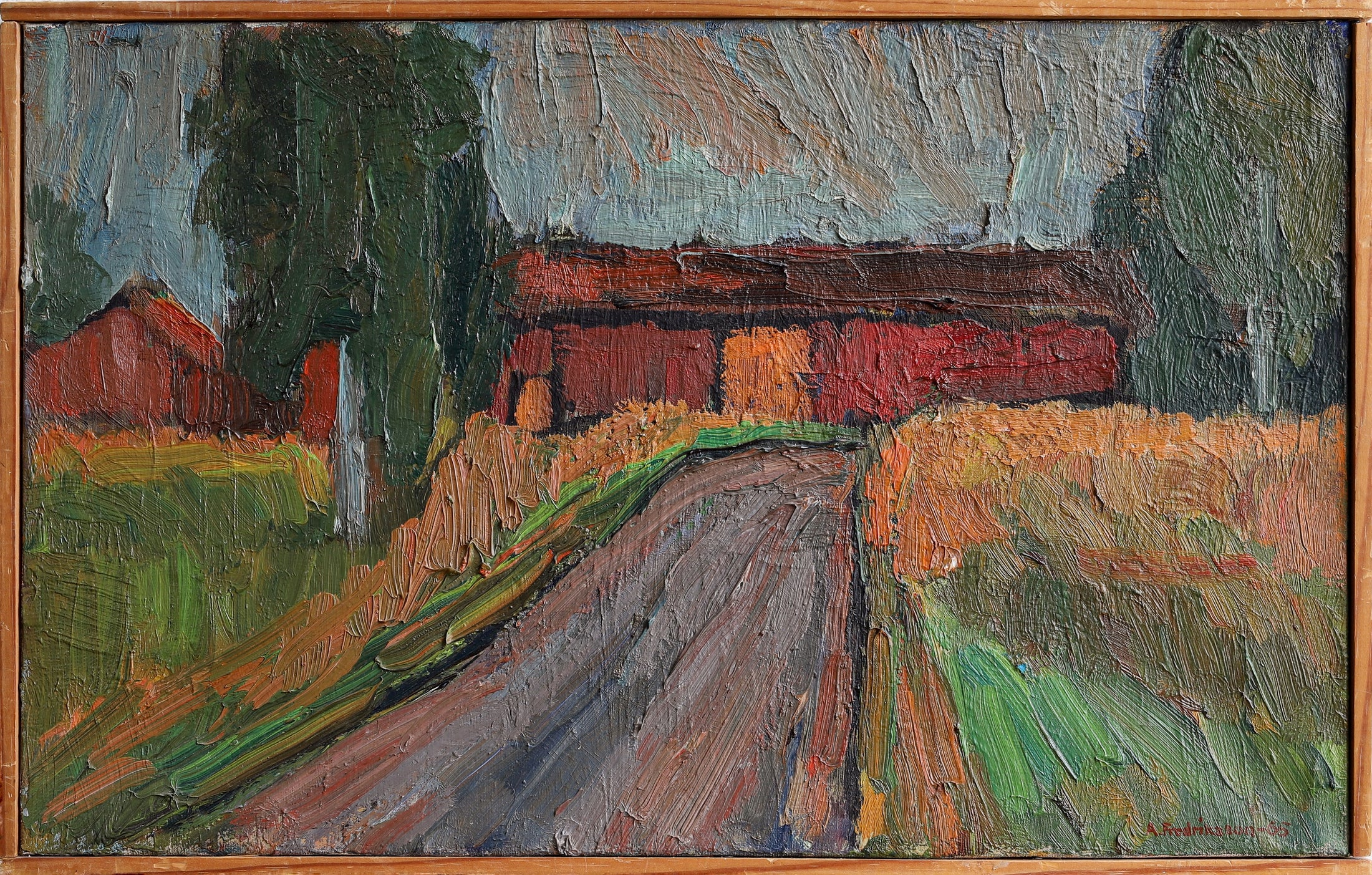 Vintage Art Farmhouse Original Oil Painting