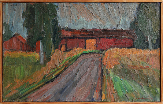 Vintage Art Farmhouse Original Oil Painting