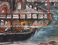Load image into Gallery viewer, Mid Century Original Cityscape Oil Painting from Sweden
