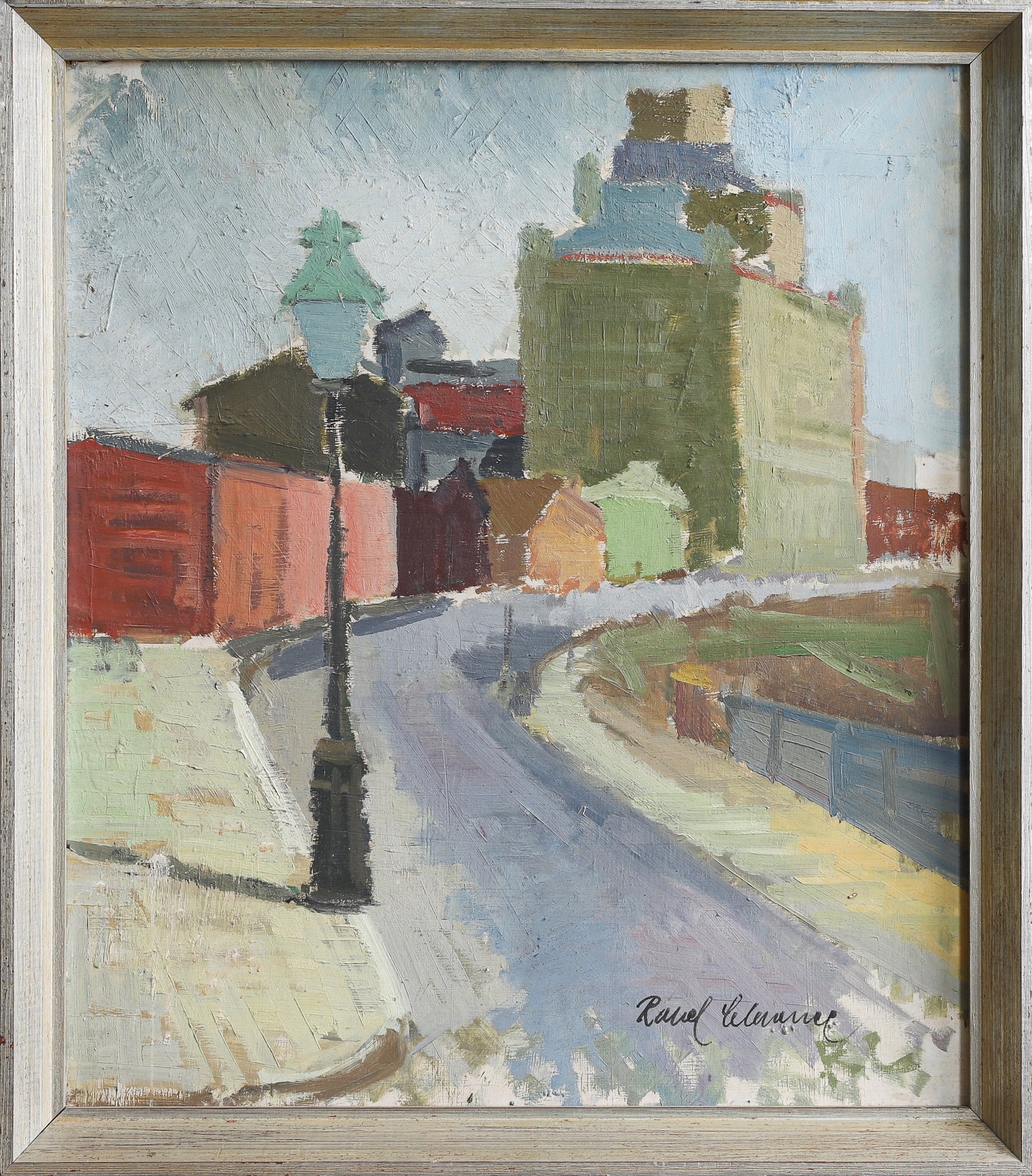 Vintage Mid Century Cityscape from Sweden