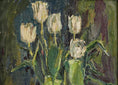 Load image into Gallery viewer, Mid Century Original Still Life Oil Painting of Tulips From Sweden
