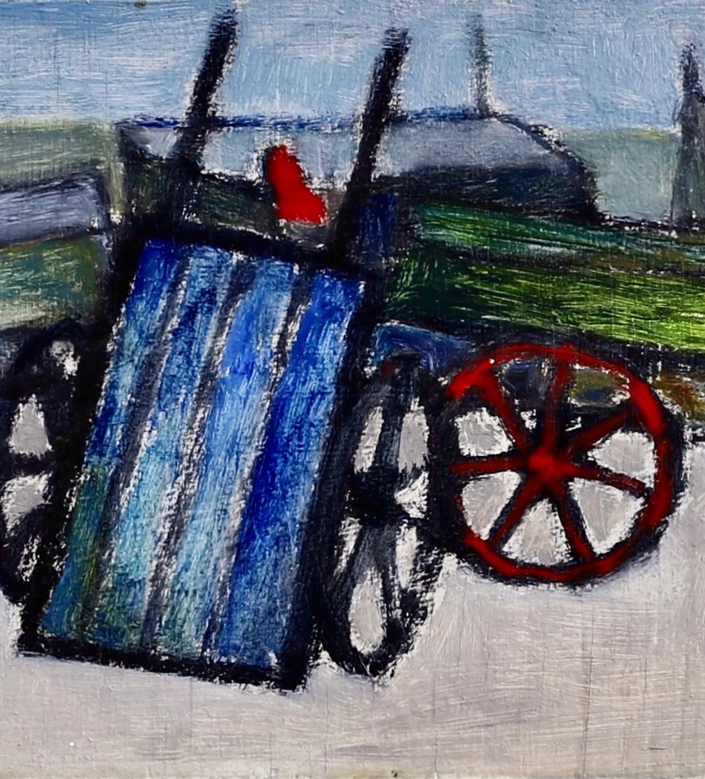 Vintage Mid Century Coastal Oil Painting 1965