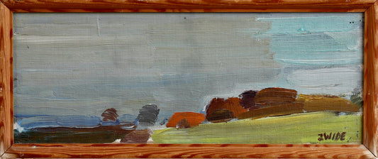 Mid Century Original Landscape Oil Painting From Sweden