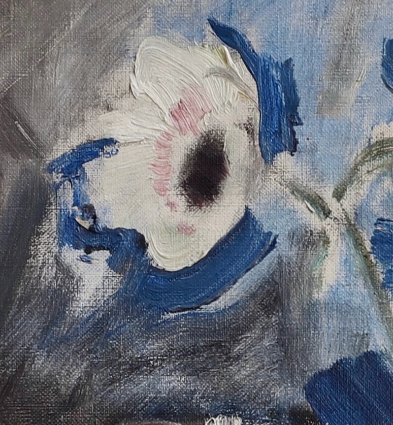 Original Mid Century Kitchen Still Life Painting From Sweden