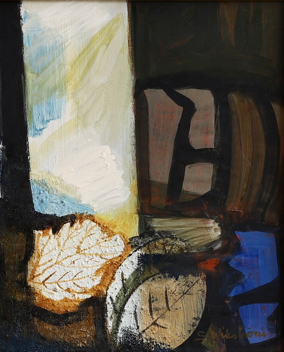 Vintage Art Room Original Mid Century Interior from Sweden