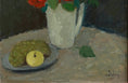 Load image into Gallery viewer, Original Red Roses Still Life Oil Painting Vintage Mid Century from Sweden

