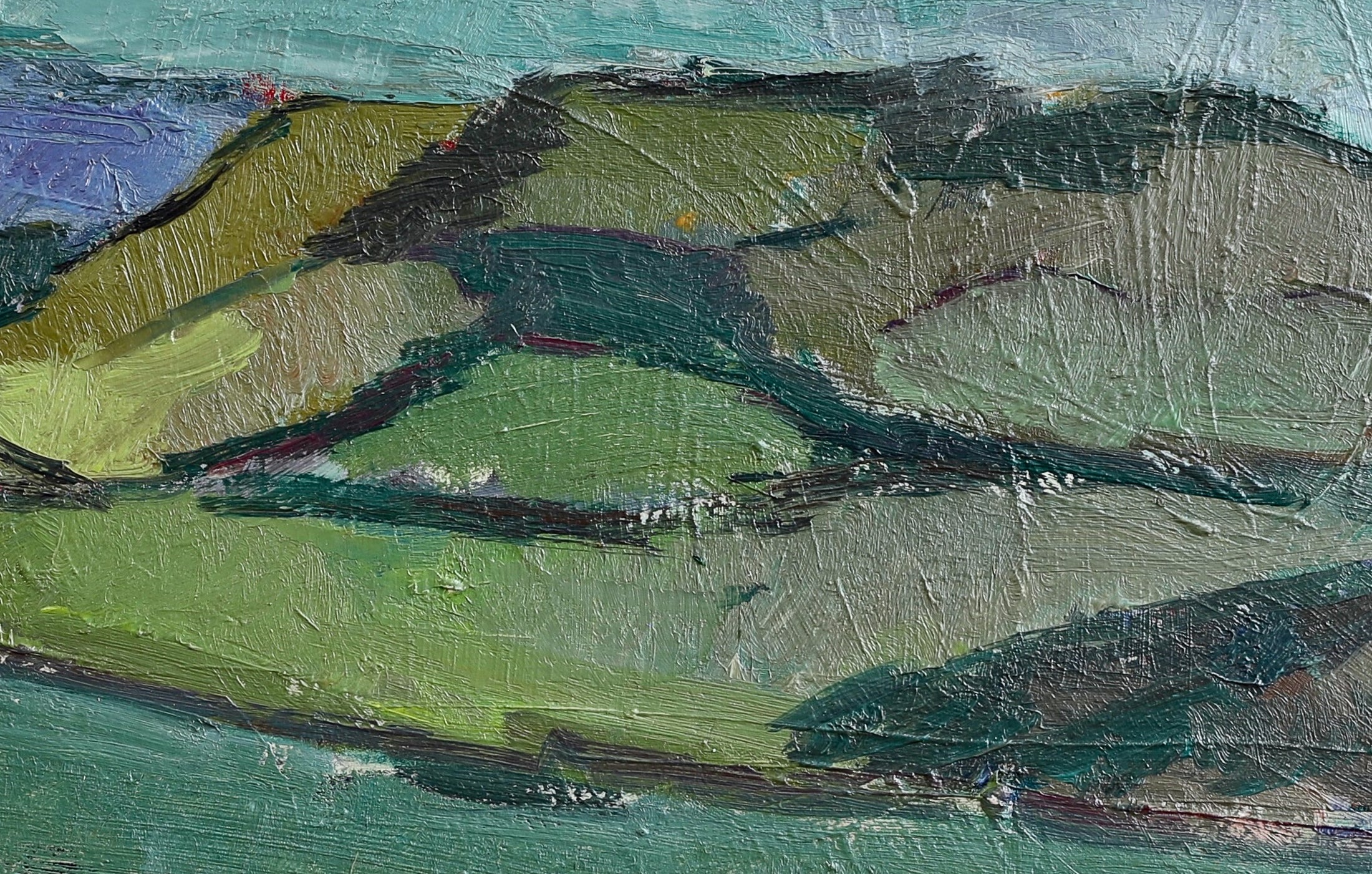 Swedish Vintage Art Original Landscape Oil Painting From Sweden