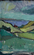 Load image into Gallery viewer, Swedish Vintage Art Original Landscape Oil Painting From Sweden
