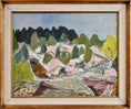 Load image into Gallery viewer, Vintage Art Original Mid Century Landscape Oil Painting from Sweden
