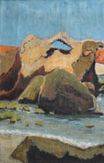 Load image into Gallery viewer, Mid Century Vintage Original Coastal Oil Painting from Sweden
