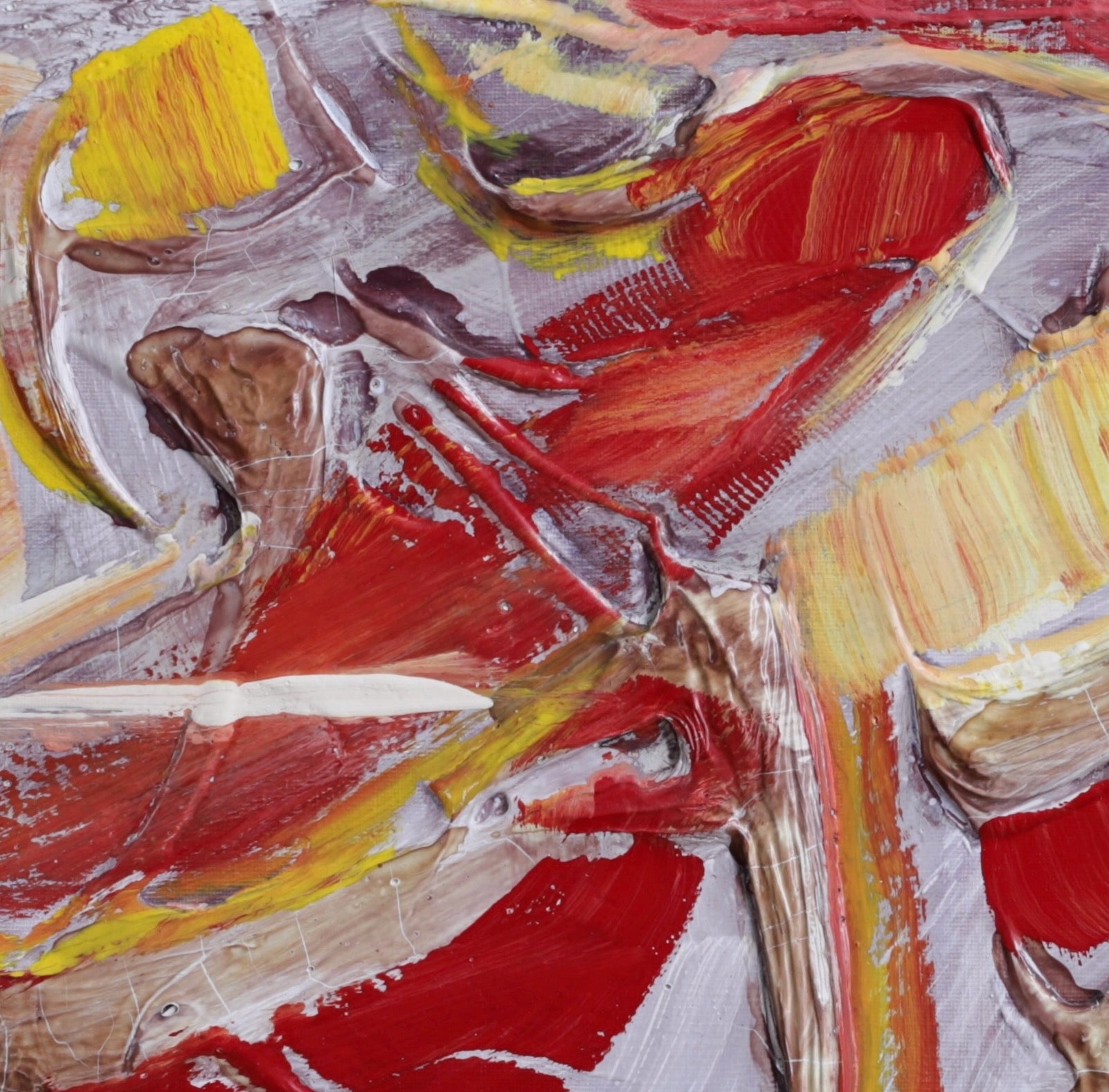 Mid Century Original Abstract Painting From Sweden