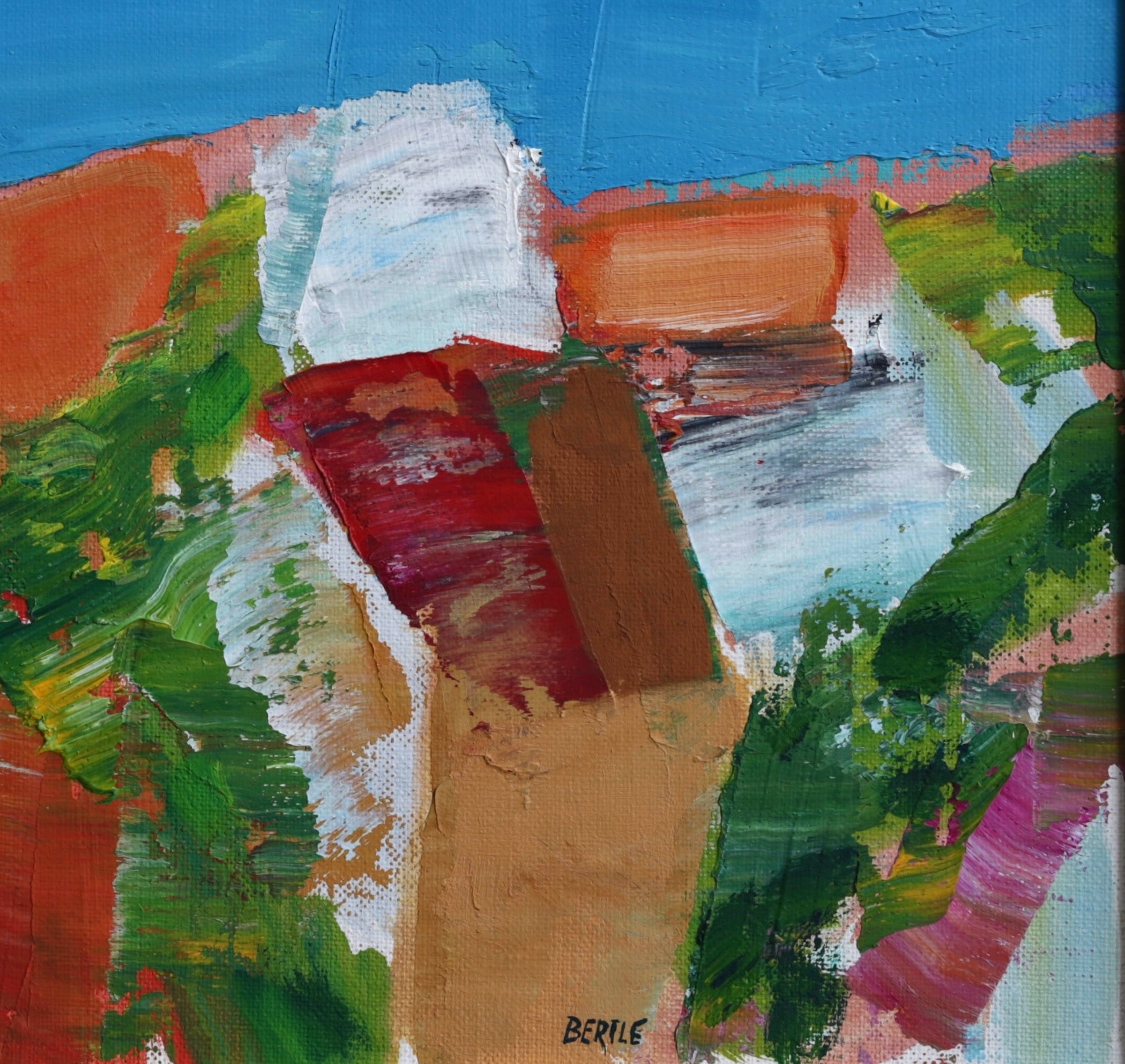 Vintage Art Room Sweden Affordable Art Original Coastal Oil Painting