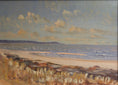 Load image into Gallery viewer, Vintage Mid Century Original Coastal Oil Painting from Sweden

