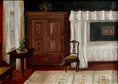 Load image into Gallery viewer, Vintage Art Original Interior Oil Painting from Sweden
