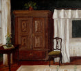 Load image into Gallery viewer, Vintage Art Original Interior Oil Painting from Sweden
