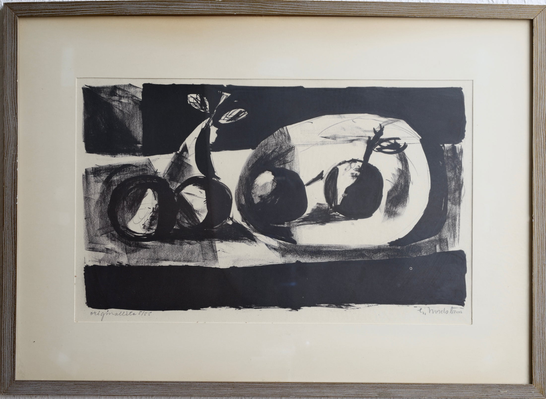 Vintage Art Original Still Life from Sweden