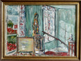 Load image into Gallery viewer, Vintage Art Original Interior Oil Painting from Sweden
