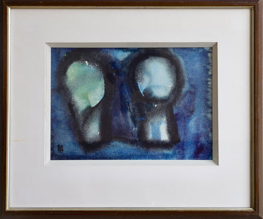 Original Vintage Abstract Painting from Sweden