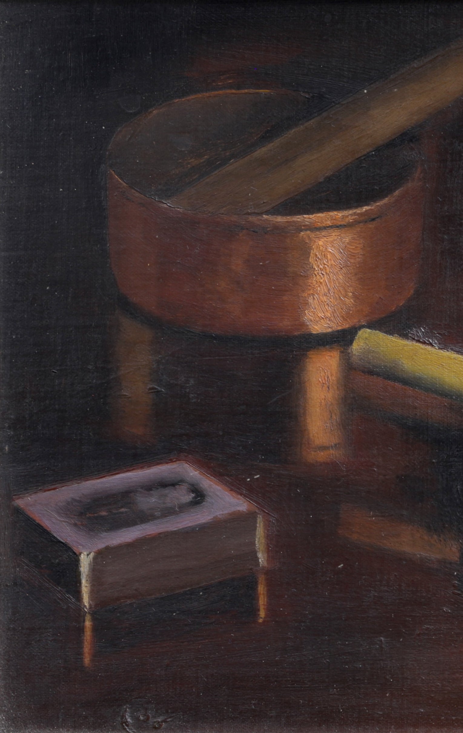 Original Vintage Art Mid Century Still Life Painting from Sweden