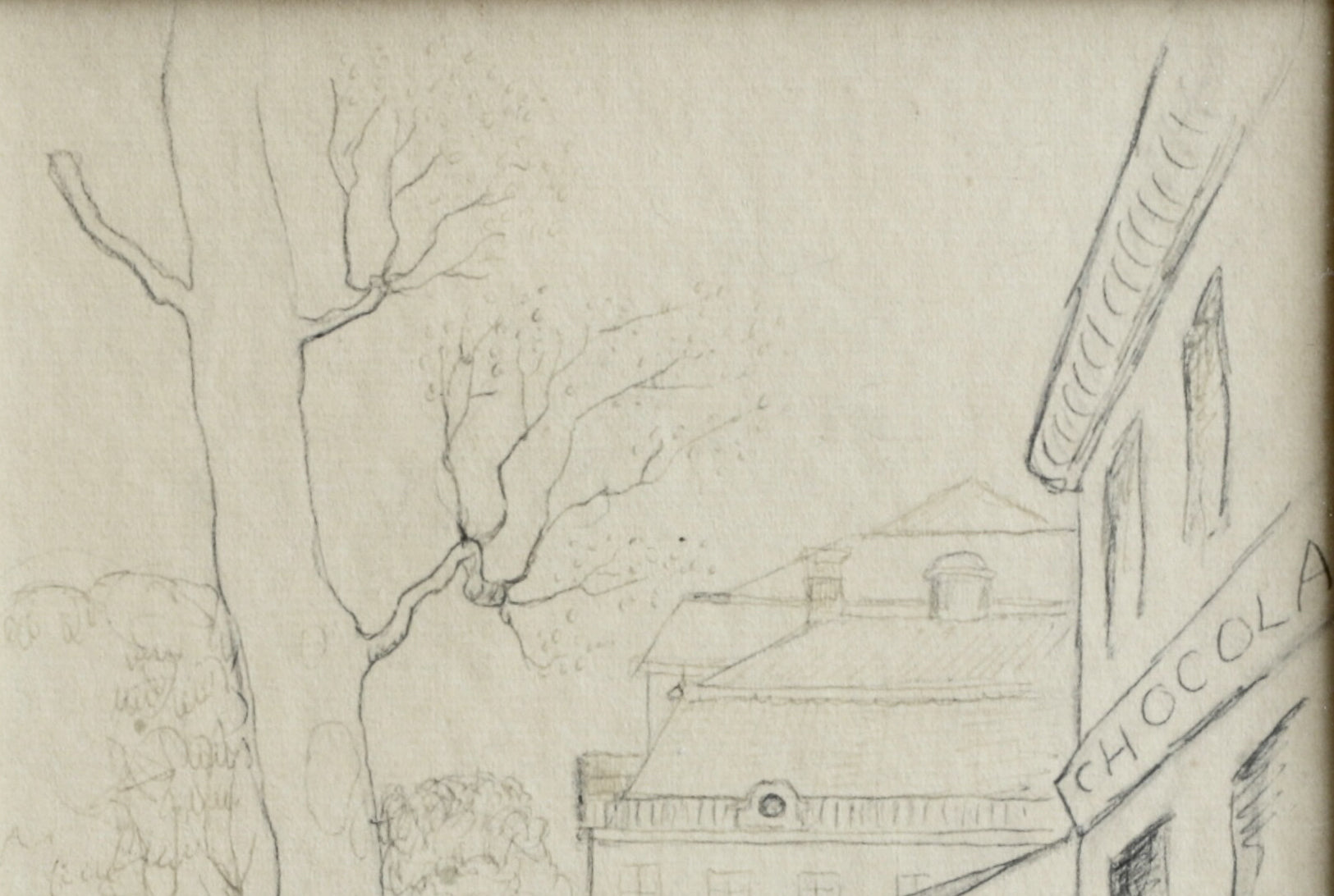 Vintage Art Room Original Mid Century Parisan Street Scene